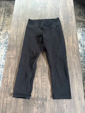lululemon athletica Black Crop Leggings